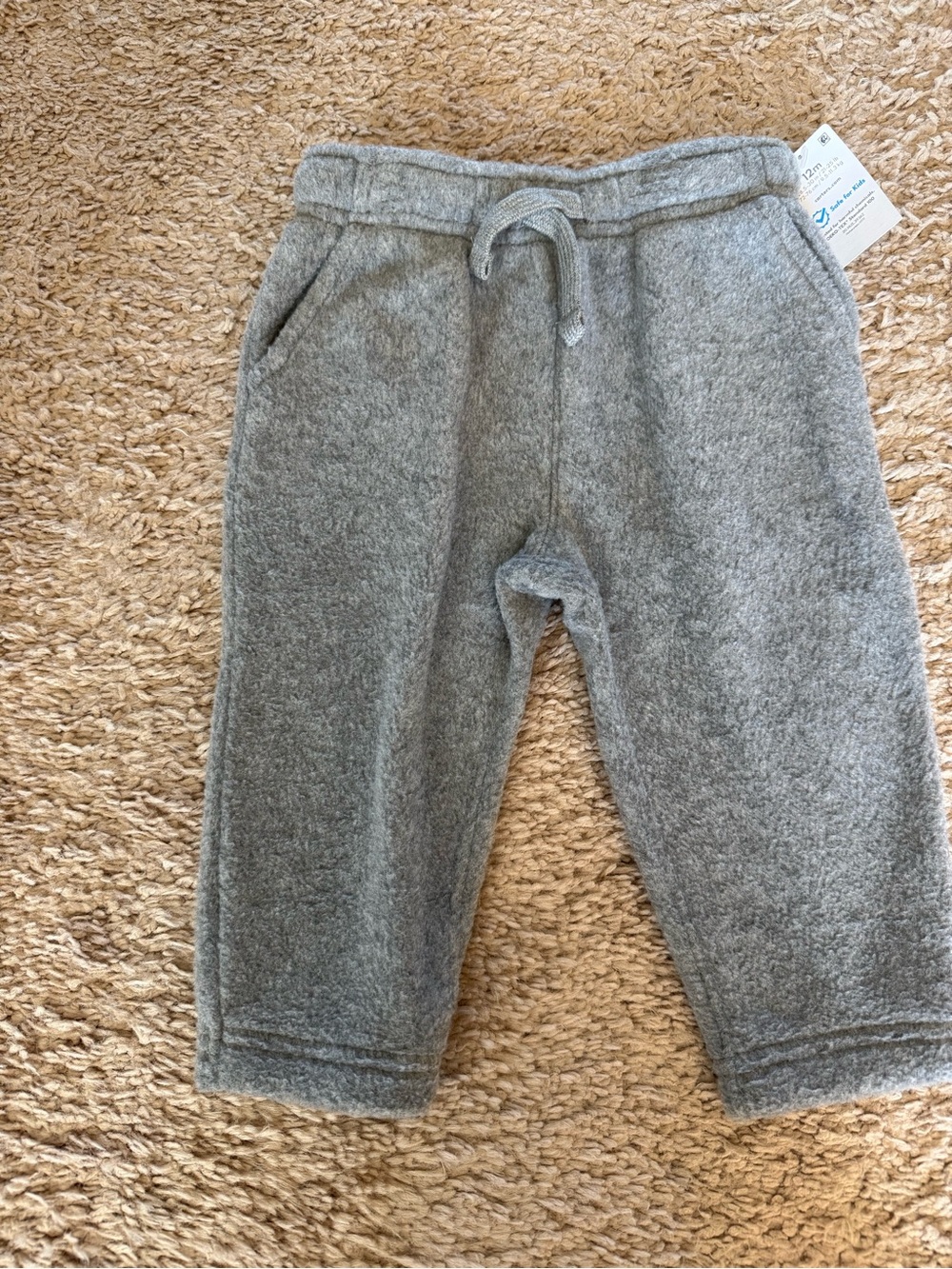 Carter's Heather Gray Fleece Jogger Pants - NWT